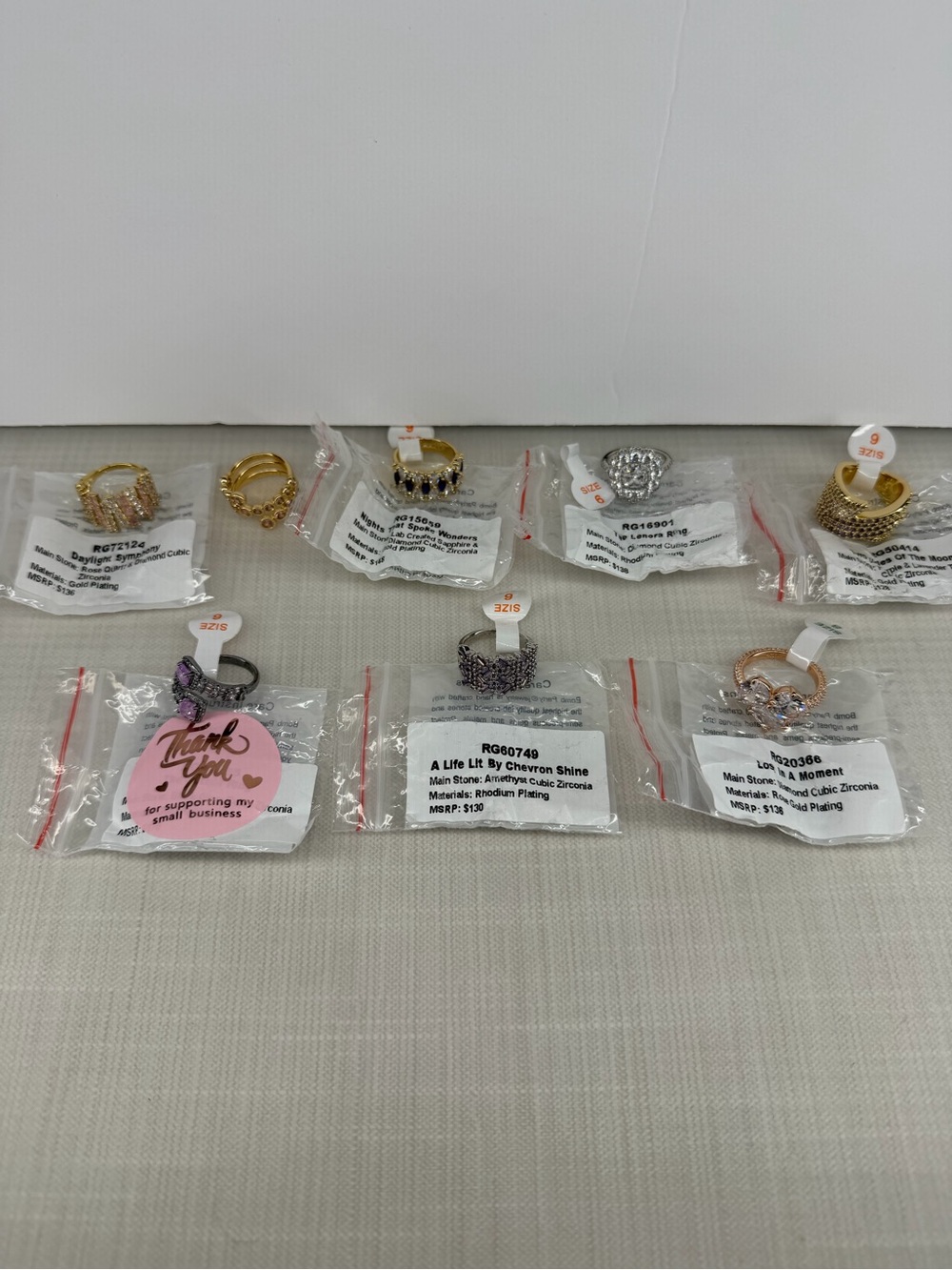 Bomb Party OG Ring lot of 8 NEW